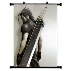 Final Fantasy Zack Fair Cartoon Wallscrolls Waterproof Anime Wallscrolls 60*40cm 60*90cm
