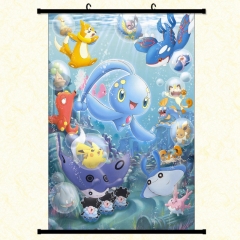 Pokemon Cartoon Wallscrolls Waterproof Anime Wallscrolls 30*45cm 60*40cm 60*90cm