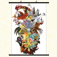 Pokemon Cartoon Wallscrolls Waterproof Anime Wallscrolls 30*45cm 60*40cm 60*90cm