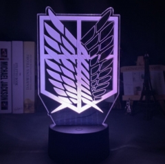 跨境货源3d小夜灯进击的巨人艾伦led智能蓝牙音响七彩触摸usb台灯