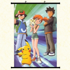 Pokemon Cartoon Wallscrolls Waterproof Anime Wallscrolls 30*45cm 60*40cm 60*90cm