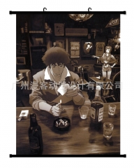 星际牛仔 CowboyBebop史派克动漫挂画卷轴海报壁画布画周边定做