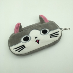 起司猫笔袋卡通毛绒文具袋甜甜猫咪大容量可爱笔盒