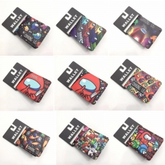 20 Styles Popular Game Among Us Colorful Printing Wallets Anime Purse