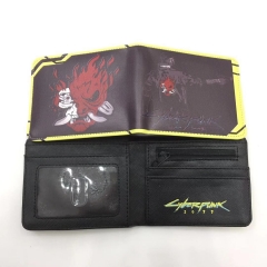8 Styles Cyberpunk 2077 Cartoon Colorful Coin Purse Bifold PU Anime Short Wallet