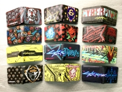 12 Styles Cyberpunk 2077 Colorful Coin Purse Bifold PU Anime Short Wallet