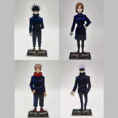 4 Styles Jujutsu Kaisen Cartoon Acrylic Anime Standing Plate