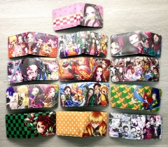 13 Styles Demon Slayer: Kimetsu no Yaiba Colorful Coin Purse Bifold PU Anime Short Wallet