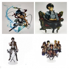 4 Styles Attack on Titan/Shingeki No Kyojin Cartoon Acrylic Anime Standing Plate