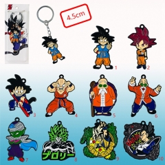 10 Styles Dragon Ball Z Cartoon Character Anime Keychain Necklace