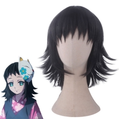 主圣达 鬼灭之刃 真菰 大层次反翘 角色款 cosplay假发