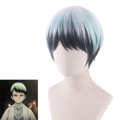 主圣达 鬼灭之刃 愈史郎 cosplay假发 多色渐变短发 厂家直销