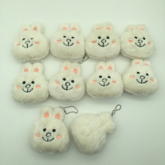 10个一套 LINE表情公仔挂件可妮兔毛绒钥匙扣卡通玩具包包挂饰