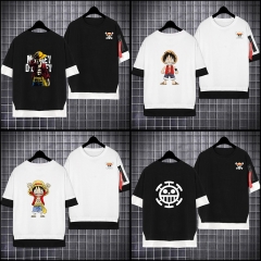 40 Styles One Piece Cosplay Color Printing Anime T shirt