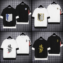 12 Styles Attack on Titan/Shingeki No Kyojin Cosplay Color Printing Anime T shirt
