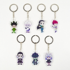 7 Styles Hunter×Hunter Cartoon Cosplay Decorative Anime Keychain Keyrings
