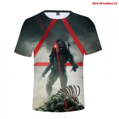 18 Styles Alien vs Predator Cosplay Japanese Anime Milk silk fabric Men T shirts