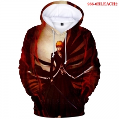30 Styles Bleach 3D Color Printing Long Sleeves Anime Hoodie