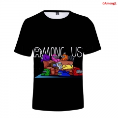 30 Styles Among us Cosplay Japanese Anime Milk silk fabric Men T shirts