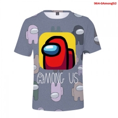 32 Styles Among us Cosplay Japanese Anime Milk silk fabric Men T shirts