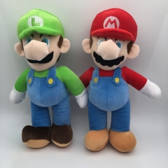（2个一套）SuperMario超级马里奥兄弟毛绒玩具动漫超级玛丽公仔玩偶