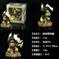 Naruto Uchiha Itachi Cos Pikachu Model Toy Anime PVC Figure