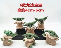 Star War Q Version Baby Yoda Character Collectible Anime Figure (6pcs/set)