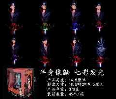 火影忍者 GK半身像宇智波鼬 七彩遥控发光 盒装手办雕像 高16.5cm 1箱45个