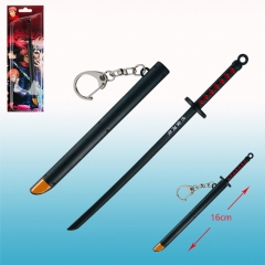 Jujutsu Kaisen Japanese Cartoon Alloy Anime with Sheath Sword Keychain
