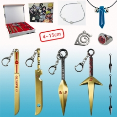 Naruto Anime Pendant and Weapon Set