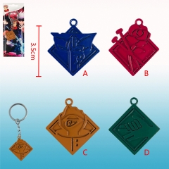 4 Styles Jujutsu Kaisen Japanese Cartoon Alloy Anime Keychain