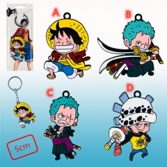 4 Styles One Piece Anime Keychain