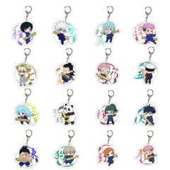 16 Styles Jujutsu Kaisen Decorative Cute Pattern Acrylic Keychain