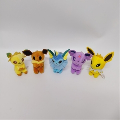5 Styles Pokemon Eevee Doll Anime Plush Toy 10cm
