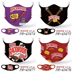 5 Styles BACKWOODS Anime Ice Silk Printing Mask
