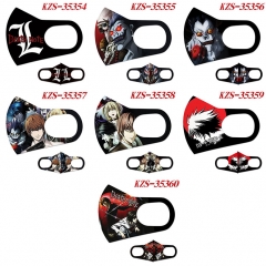 7 Styles Death Note  Anime Ice Cotton Duplex Printing Mask
