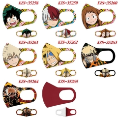 8 Styles My Hero Academia Anime Ice Cotton Duplex Printing Mask