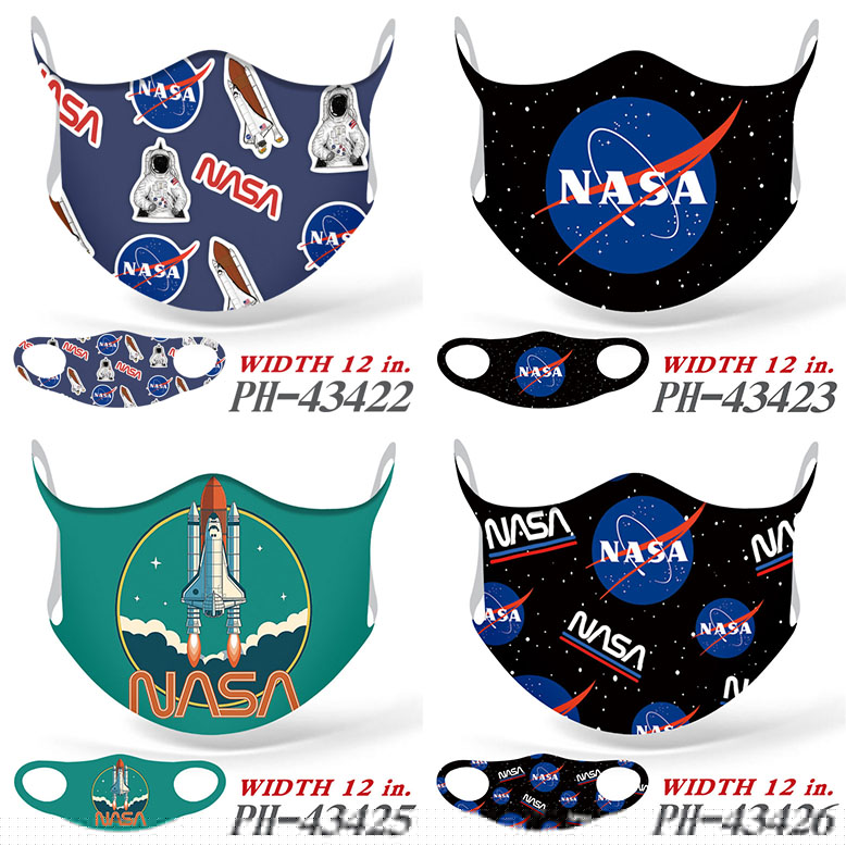 5 Styles NASA Anime Ice Silk Printing Mask