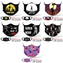 7 Styles Siren Head Anime Ice Silk Printing Mask
