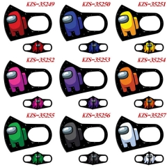 18 Styles Among US Anime Ice Cotton Duplex Printing Mask
