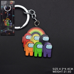 Among US Game Japanese Cartoon Alloy Keychain