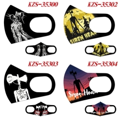5 Styles Siren Head Anime Ice Cotton Duplex Printing Mask