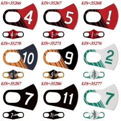 28 Styles Haikyuu! Anime Ice Cotton Duplex Printing Mask