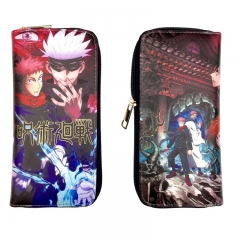 2 Styles Jujutsu Kaisen Japanese Cartoon PU Zipper Long Purse Anime Wallet
