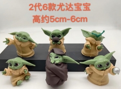 Star War Baby Yoda Character Collectible Anime Figure (6pcs/set)