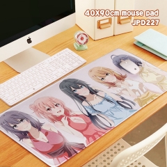 40X90X0.3 My Youth Romantic Comedy Is Wrong, As I Expected Custom Design Color Printing Anime Mouse Pad