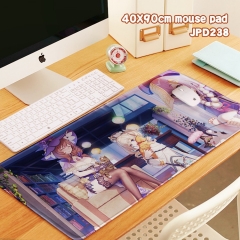 40X90X0.3 Genshin Impact Custom Design Color Printing Anime Mouse Pad