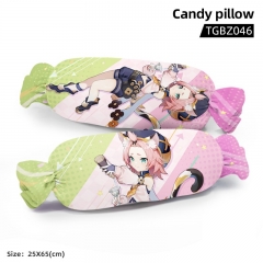 Genshin Impact Diona Cartoon Cosplay Candy Shape Plush Stuffed Doll Cushion Pillow