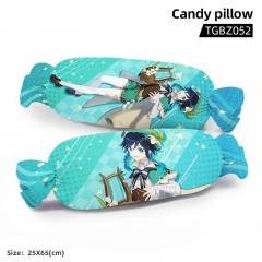 Genshin Impact Barbatos Cartoon Cosplay Candy Shape Plush Stuffed Doll Cushion Pillow