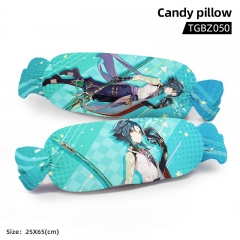 Genshin Impact Xiao Cartoon Cosplay Candy Shape Plush Stuffed Doll Cushion Pillow